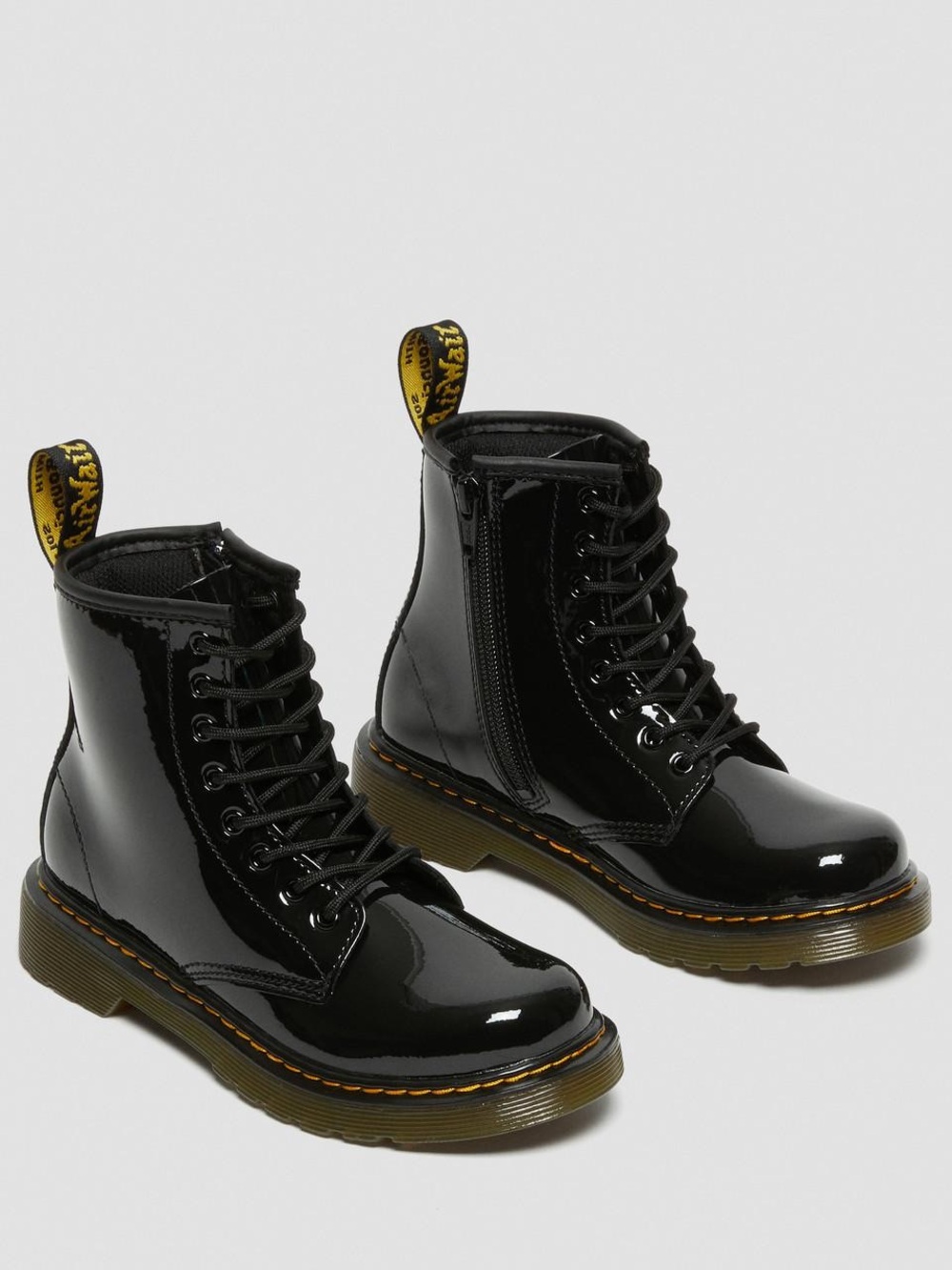 Dr. Martens Kids JUNIOR 1460 PATENT LEATHER LACE UP BOOTS